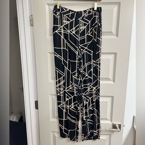 ASOS geometric wide leg pants